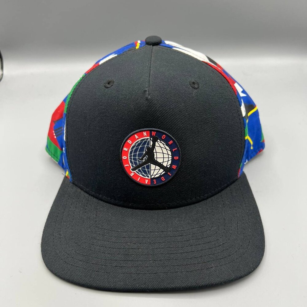 Air Jordan Hat Men Black Worldwide Jumpman Snap Back Cap‎